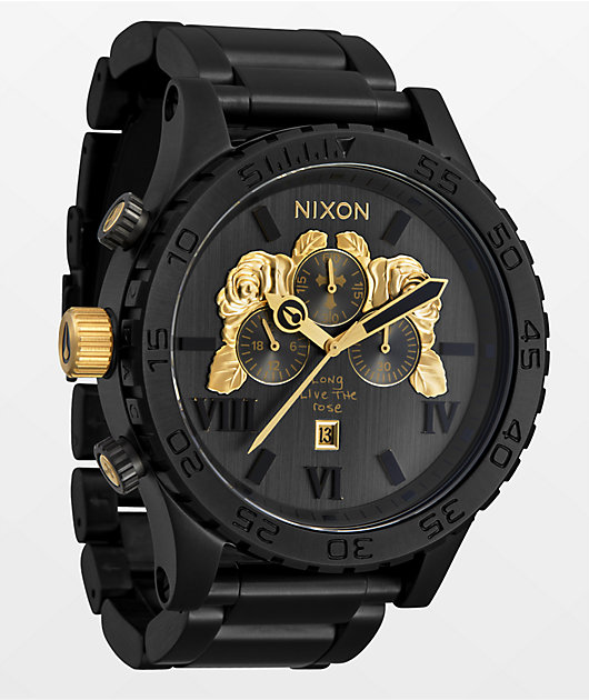 Gold nixon watch online zumiez