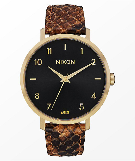 Nixon deals arrow leather