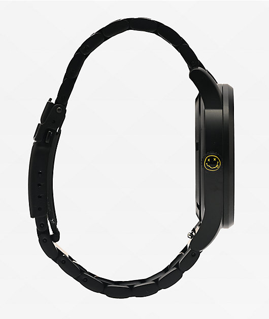 Nixon x Nirvana Sentry Wobble Black Analog Watch