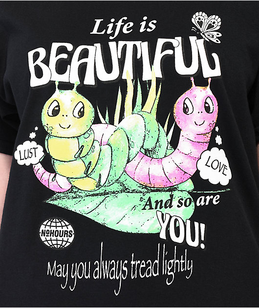 NoHours Beautiful Black T-Shirt