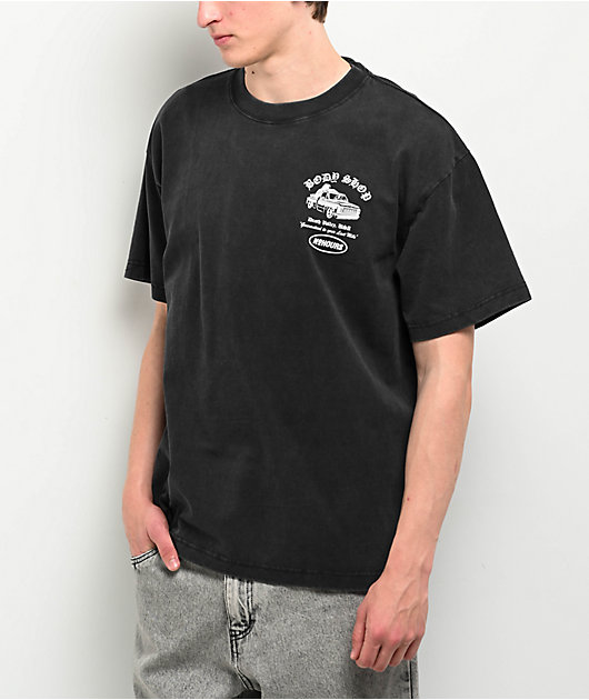 NoHours Body Shop Black Wash T-Shirt