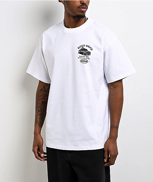 NoHours Body Shop White T-Shirt