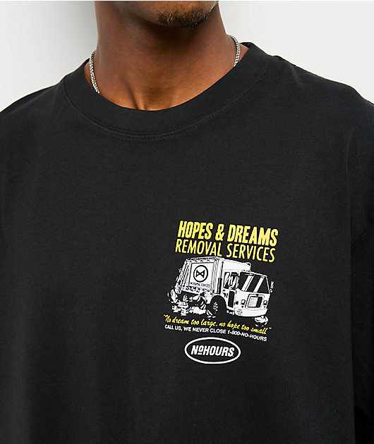 NoHours Dump Truck Black T-Shirt