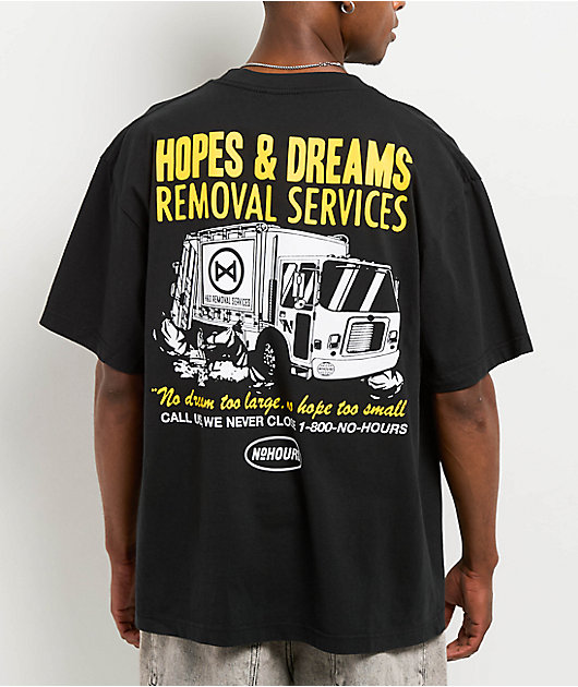 NoHours Dump Truck Black T-Shirt