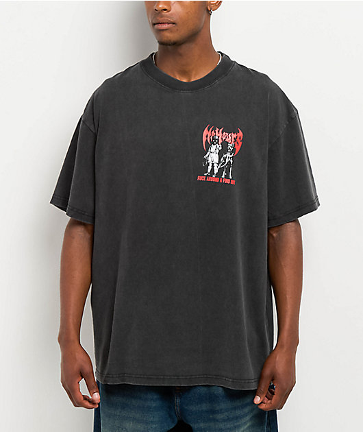 NoHours Find Out Charcoal T-Shirt | Zumiez