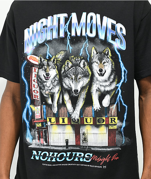 NoHours Midnight Run Black T-Shirt