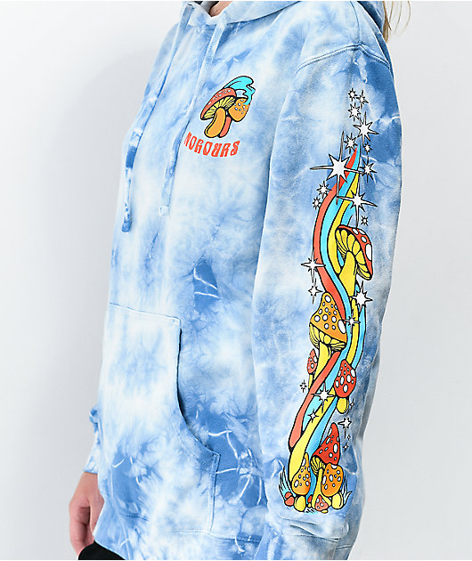 NoHours Passion Blue Tie Dye Hoodie