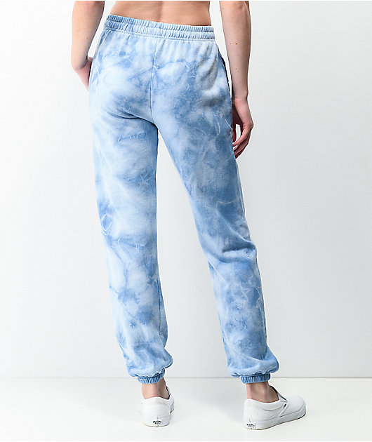 dark blue tie dye sweatpants