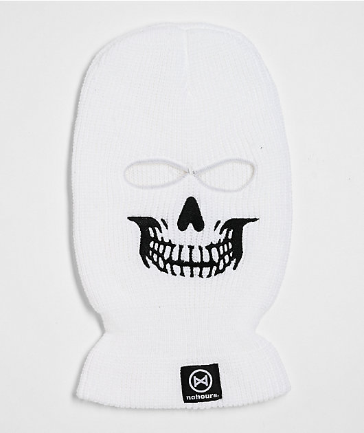 NoHours Skullaclava White Balaclava
