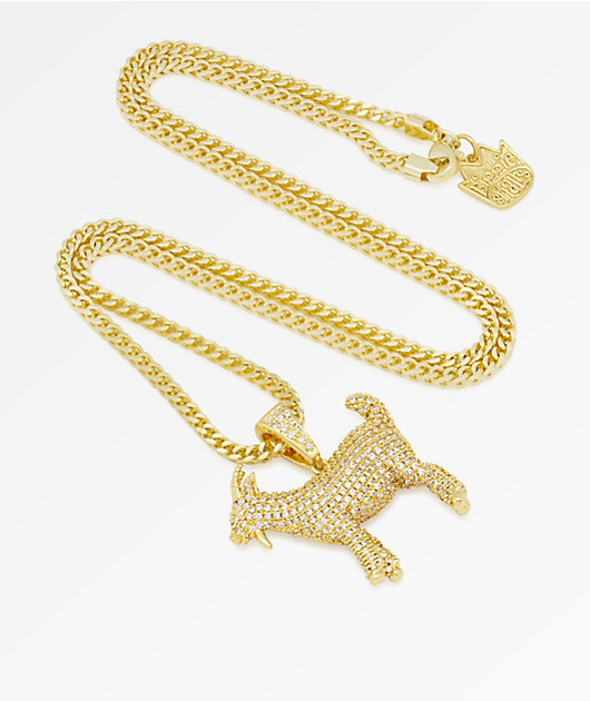 Notorious B.I.G. x King Ice The GOAT Iced Gold Pendant Necklace