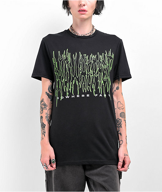 Nowhere Fast Matrix Logo Black T-Shirt