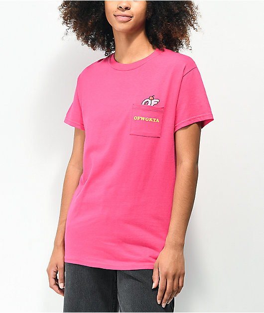 Odd Future Pink & Orange Baseball Jersey - Size S - Pink - Jerseys - Shirts - Tops - Women's Clothing at Zumiez