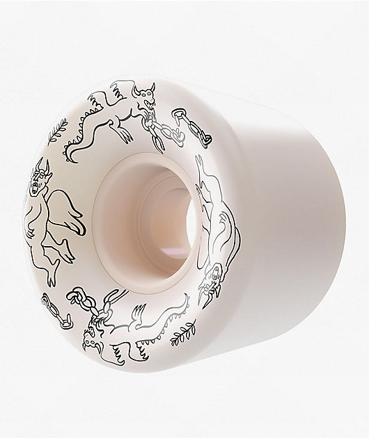 OJ Boserio Mini Super Juice 55mm 99a Heavy Devils White Cruiser Skateboard Wheels