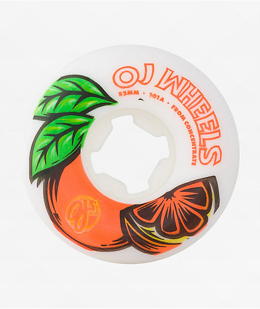 OJ From Concentrate 52mm 101a White Skateboard Wheels | Zumiez