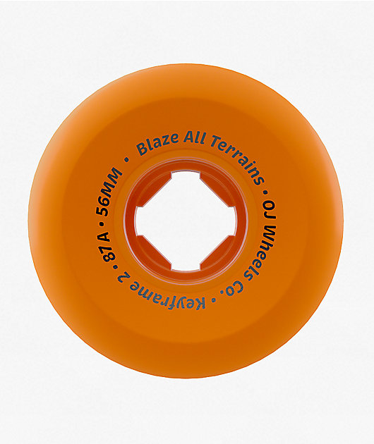 OJ Keyframe 2 56mm 87a Orange Cruiser Skateboard Wheels