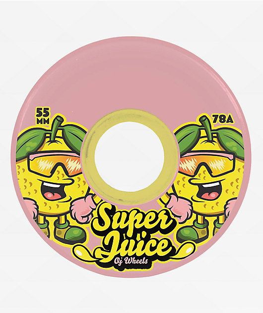 OJ Paloma Mini Super Juice 55mm 78a Pink Cruiser Skateboard Wheels