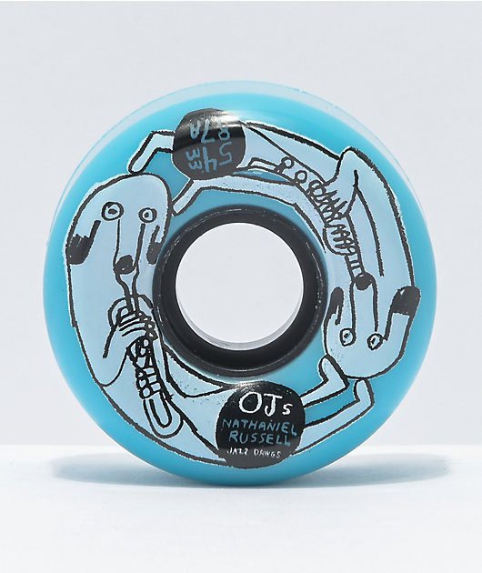 OJ Russel Keyframe Jazz Dawgs 54mm 87a Skateboard Wheels
