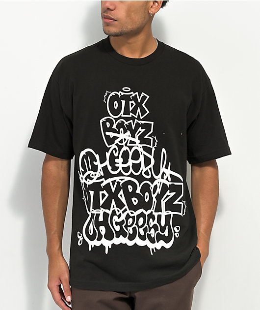 OTXBOYZ Throwie Black T-Shirt