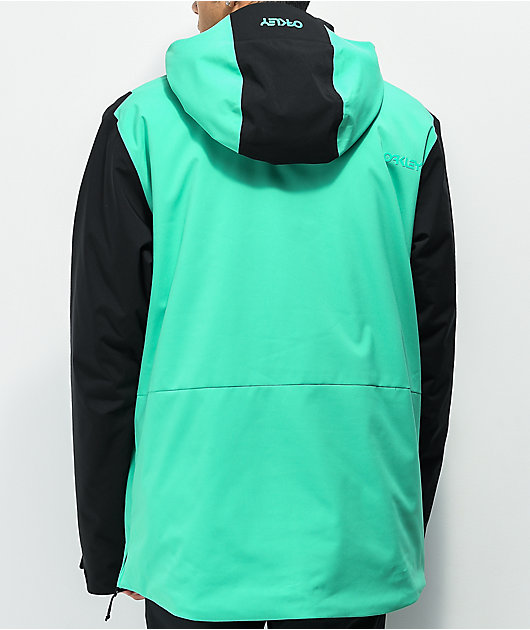 Oakley Black & Emerald Anorak 10K Snowboard Jacket
