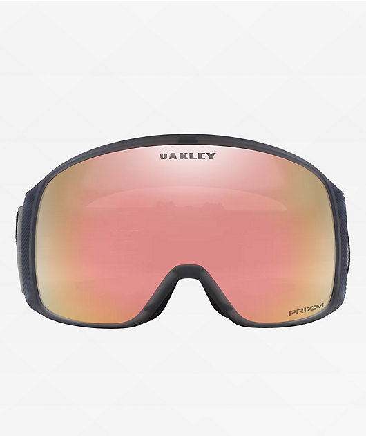 Oakley Flight Tracker L Matte Forged Iron & Prizm Rose Gold Iridium Snowboard Goggles