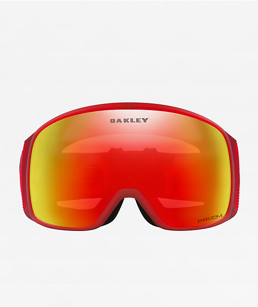 OAKLEY Flight Tracker Ｌゴーグル 赤色 Oakley Flight Tracker L Prizm Torch Iridium & Matte Red Snowboard