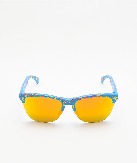 Oakley Frogskins Lite Sky Blue Splatter Sunglasses