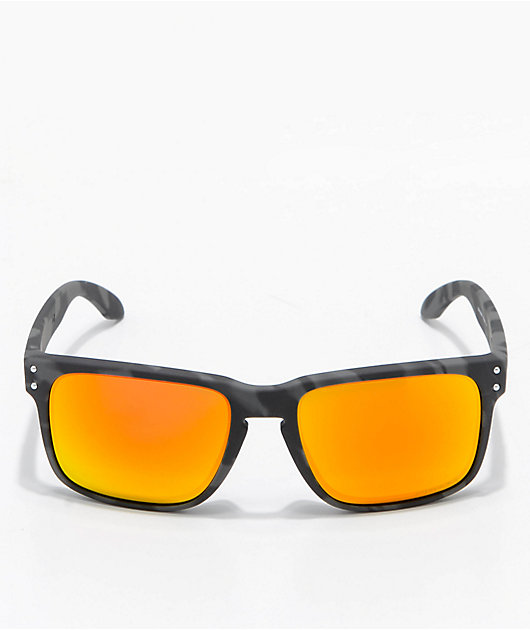 Oakley Holbrook Black Camo & Prizm Ruby Sunglasses
