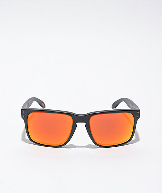 Oakley Holbrook Matte Black & Prizm Ruby Sunglasses