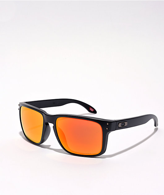 Oakley Holbrook Matte Black Prizm Ruby Sunglasses