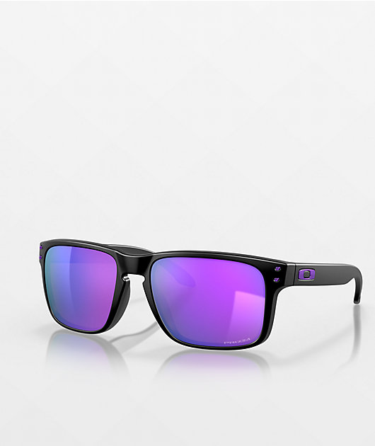 Oakley Holbrook Matte Black & Prizm Violet Sunglasses | Zumiez