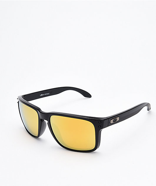 Oakley Holbrook XL Black & 24K Polarized Sunglasses