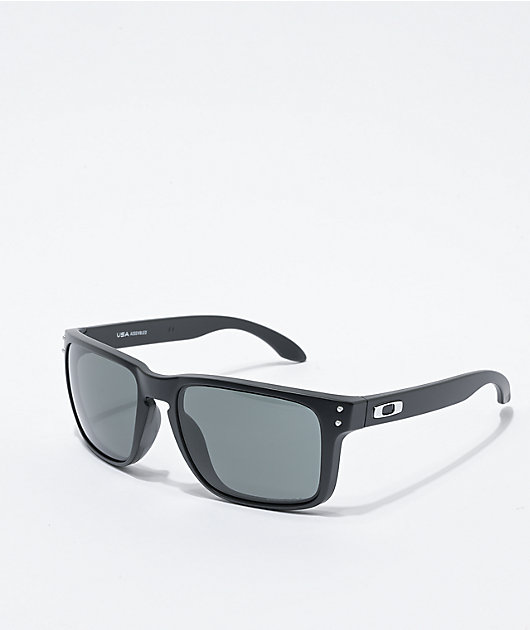 Oakley Drop Point Sunglasses with Matte Black Frame and Grey Lens