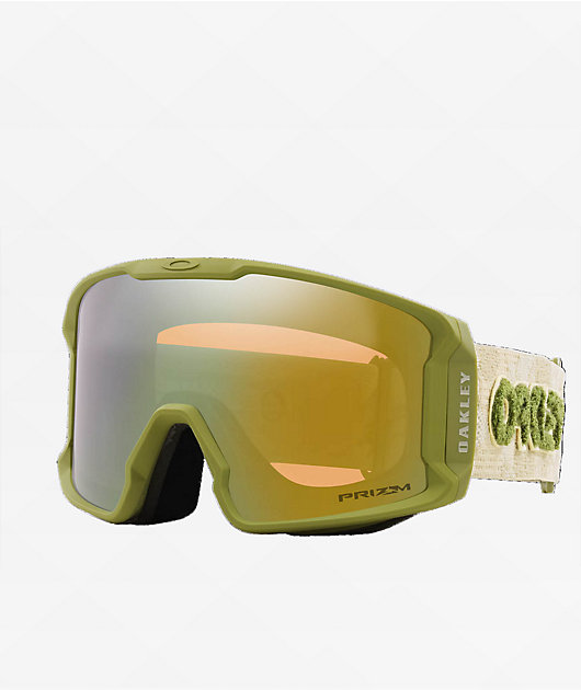 OAKLEY スポーツサングラス オリーブグリーン　ゴールド Oakley Kotsenburg Line Miner L Prizm Gold Iridium & Sage Snowboard