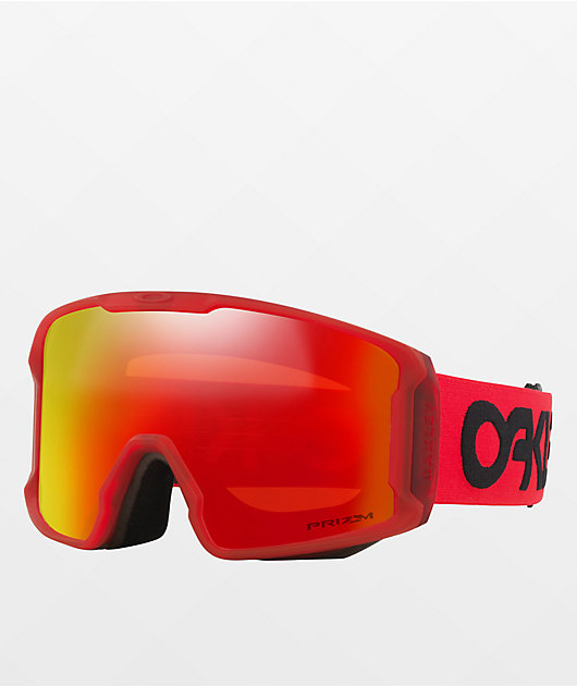 Oakley Line Miner L Prizm Torch Redline Snowboard Goggles Zumiez