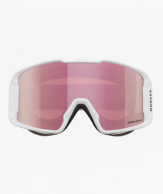 Oakley Line Miner M Rose Gold & White Snowboard Goggles