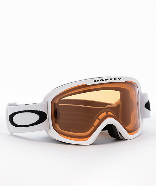 Oakley O-Frame  Pro Matte White & Persimmon Snowboard Goggles