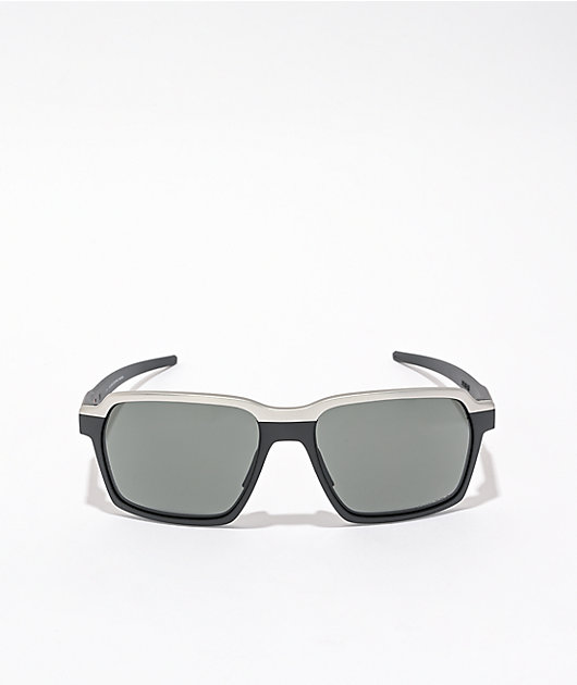 Oakley Parlay Matte Black & Grey Prizm Sunglasses