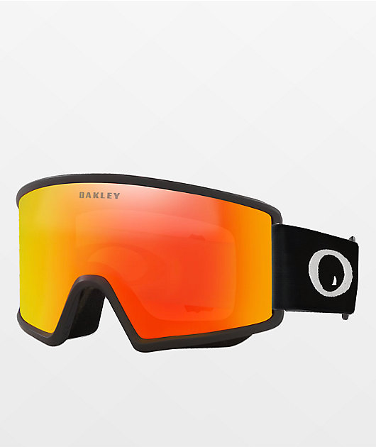 Oakley Target Line L Fire Iridium & Matte Black Snowboard Goggles