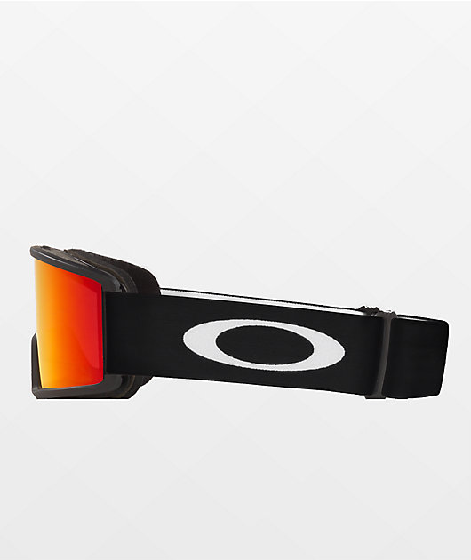 Oakley Target Line L Fire Iridium Matte Black Snowboard Goggles Zumiez