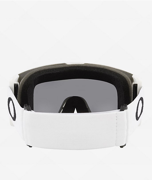 Oakley Target Line L Matte White & Prizm Dark Grey Snowboard Goggles 2025