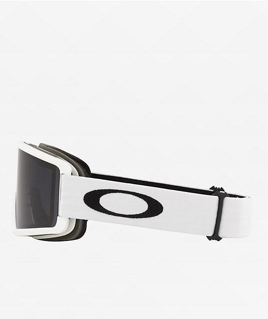 Oakley Target Line L Matte White & Prizm Dark Grey Snowboard