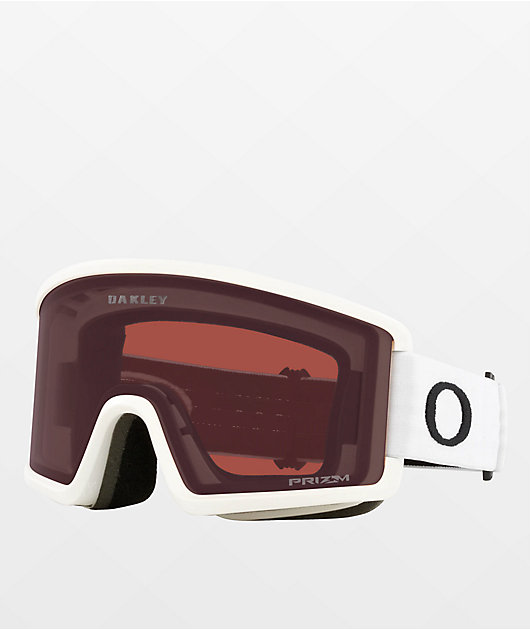 Oakley Target Line L Prizm Dark Grey & Matte White Snowboard Goggles