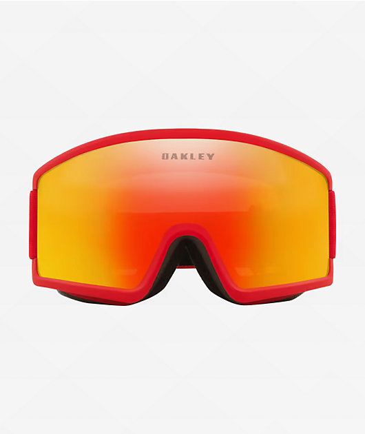 Oakley Target Line M Fire Iridium & Redline Snowboard Goggles