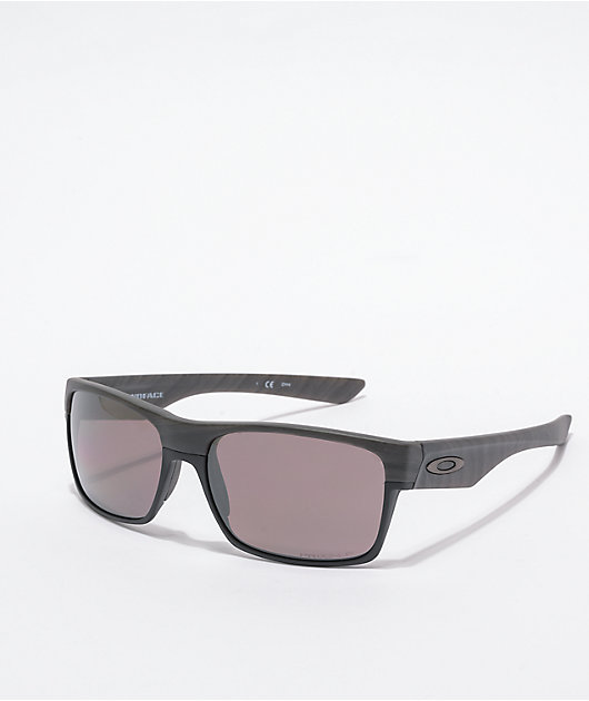 Oakley Two Face Woodgrain Black Prizm Polarized Sunglasses Zumiez