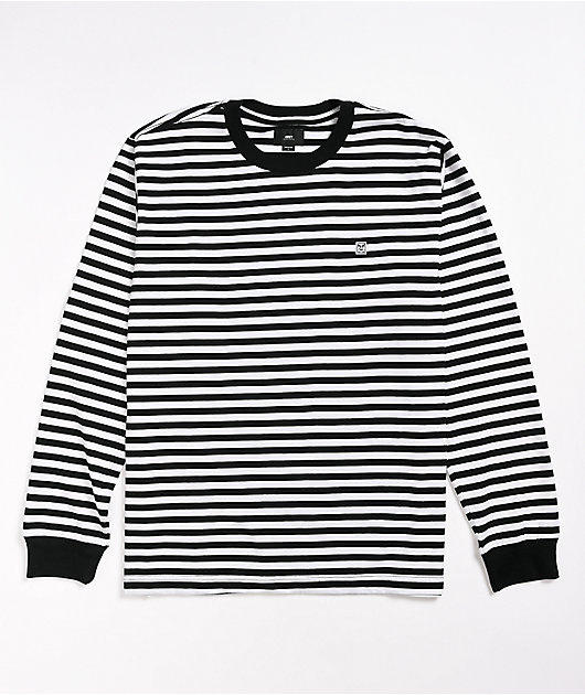 obey striped long sleeve