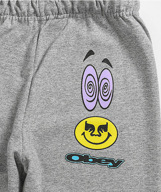 Obey Acid Crash Grey Sweatpants