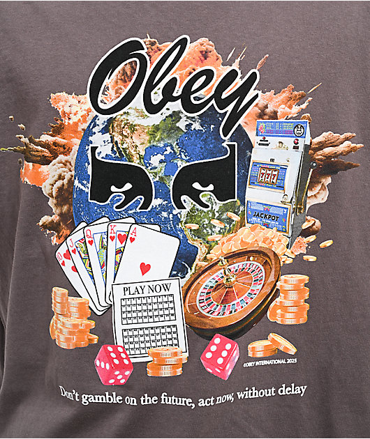 Please Obey The Law. 　5セット Obey Act Now Charcoal T-Shirt | Zumiez