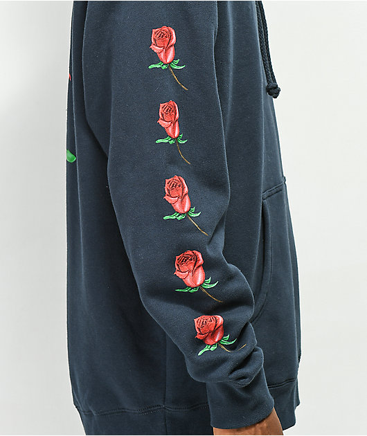 obey airbrushed rose grey hoodie