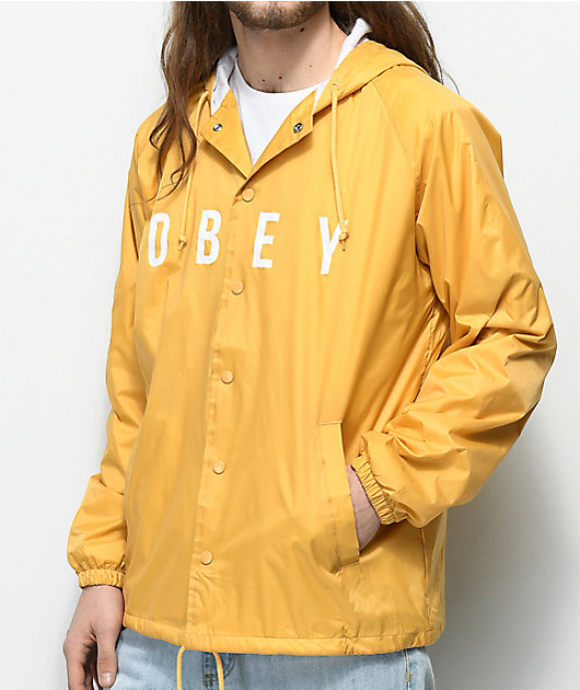 yellow obey jacket