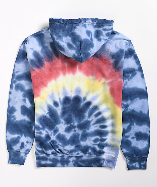 Obey Arch Rainbow Cloud Dye Hoodie